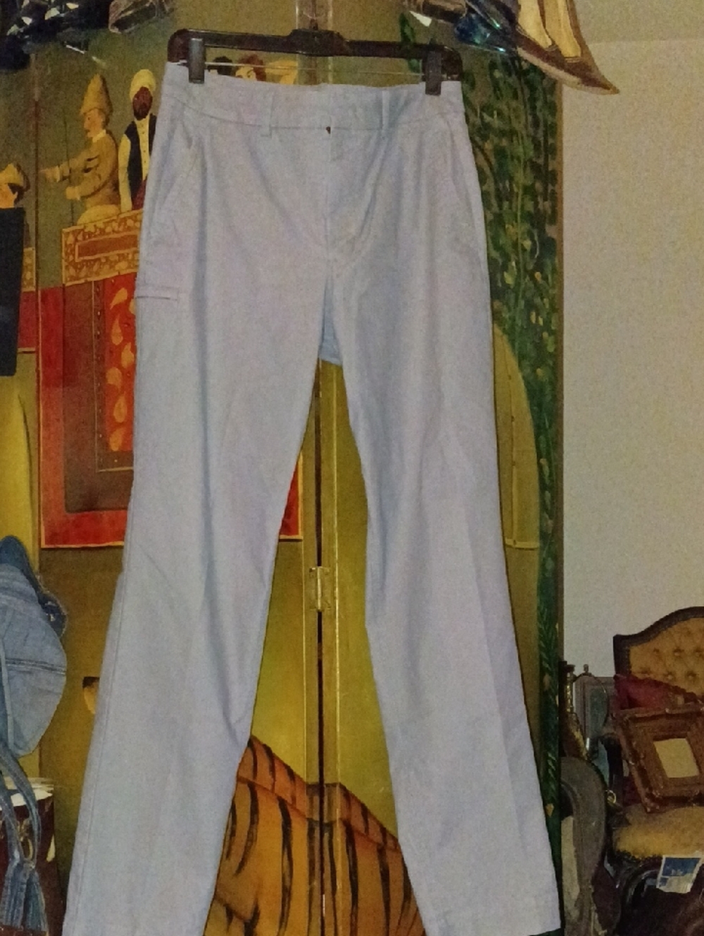 Kit and Ace Gray Straight-Leg Chinos
